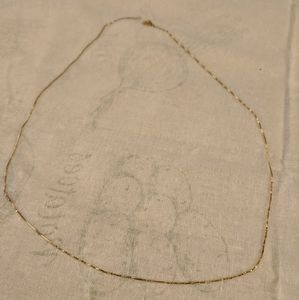 10k--16 inch gold chain...